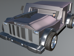 best wrangler jeep 3dgame 3D Model