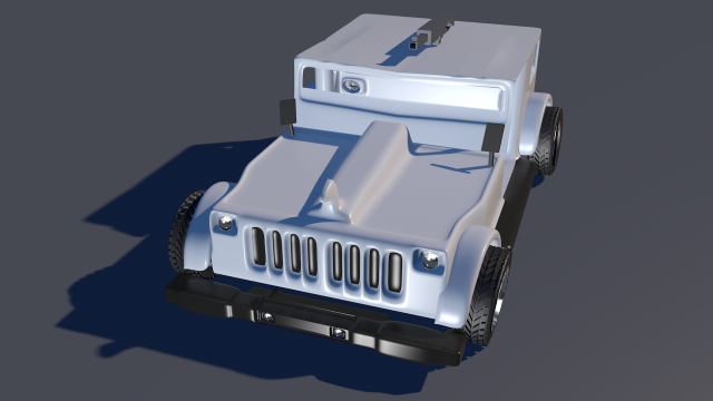 wrangler jeep 3d low-poly model 3D Model .c4d .max .obj .3ds .fbx .stl .blend 