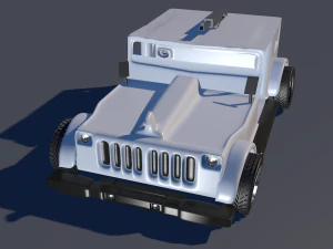 wrangler jeep 3d low-poly model 3D Model