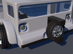 wrangler jeep 3d low-poly model 3D Model