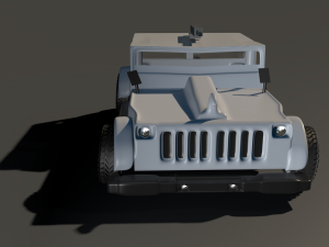 wrangler jeep 3d low-poly model 3D Model
