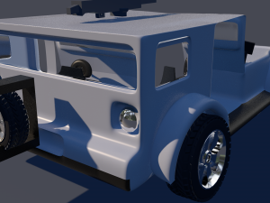 wrangler jeep 3d low-poly model 3D Model