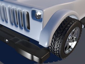 wrangler jeep 3d low-poly model 3D Model