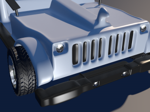 wrangler jeep 3d low-poly model 3D Model