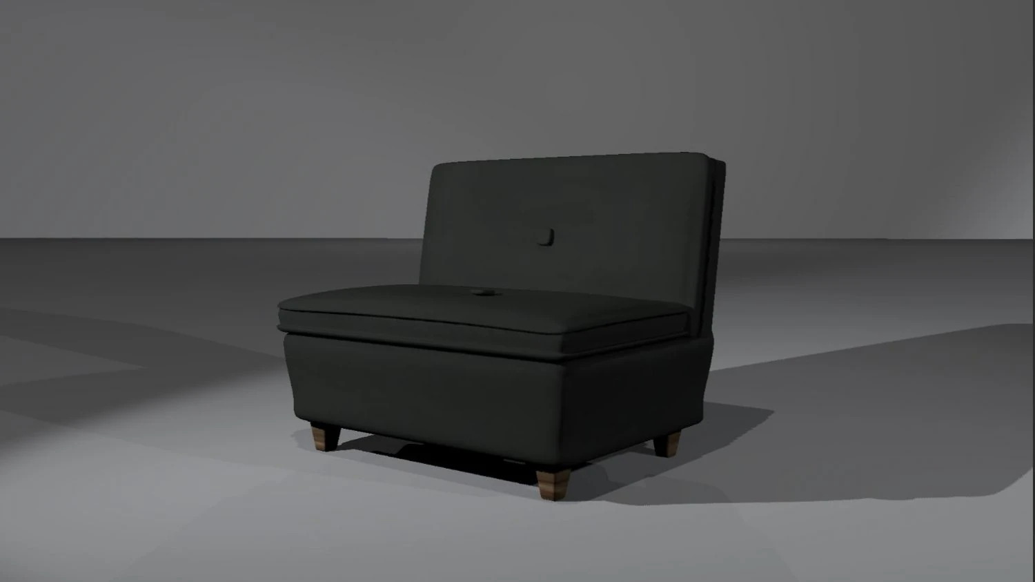 divano nero Modello 3D .c4d .max .obj .3ds .fbx .stl .blend 