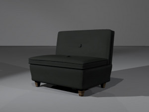 black couch 3D Model