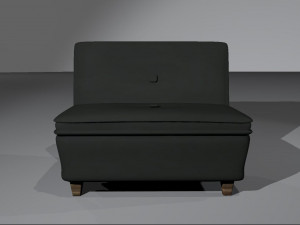 black couch 3D मॉडल