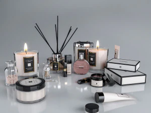 decorative cosmetics set 3D Model