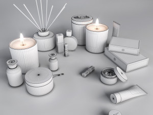 decorative cosmetics set 3D Модель