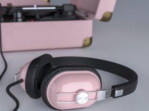 crosley vinyl player 3D मॉडल