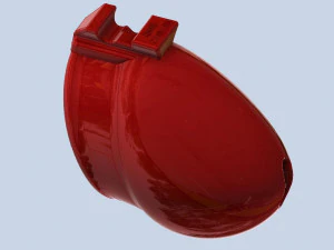 khd q4he tubo di castit&agrave; lunghezza 085mm circonferenza 125mm Modello di stampa 3D