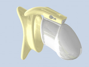 khd q4he chastity tube length 085mm circumference 110mm 3Dプリントモデル