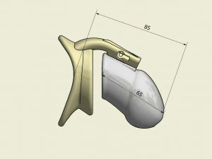 khd q4he bekaret t&uuml;p&uuml; uzunluğu 085mm &ccedil;evresi 100mm 3D Baskı Modeli