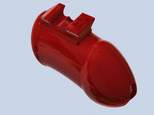 khd q4he chastity tube length 085mm circumference 080mm 3D-printmodel