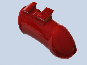 khd q4he chastity tube length 085mm circumference 070mm 3D प्रिंट मॉडल