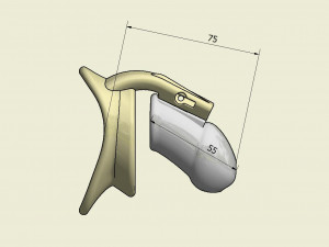 khd q4he chastity tube length 075mm circumference 070mm 3D 打印模型