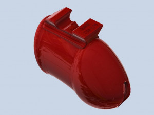 khd q4he chastity tube length 075mm circumference 080mm 3D-printmodel
