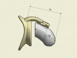 khd q4he chastity tube length 075mm circumference 080mm Model Cetak 3D