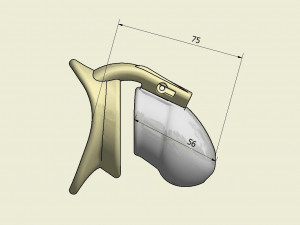 khd q4he chastity tube length 075mm circumference 100mm 3D Print Model