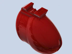 khd q4he tubo di castit&agrave; lunghezza 075mm circonferenza 110mm Modello di stampa 3D