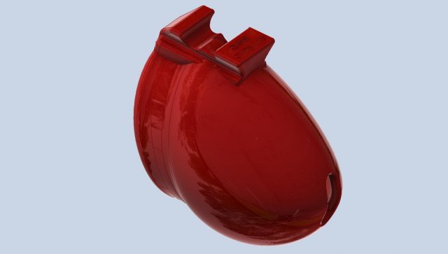 khd q4he chastity tube length 075mm circumference 125mm 3D प्रिंट मॉडल .c4d .max .obj .3ds .fbx .stl .blend