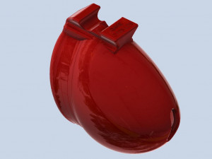 khd q4he chastity tube length 075mm circumference 125mm 3D Print Model