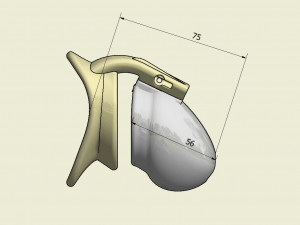 khd q4he chastity tube length 075mm circumference 125mm 3D प्रिंट मॉडल