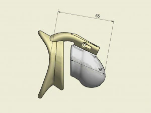 khd q4he chastity tube length 065mm circumference 090mm 3D Print Model