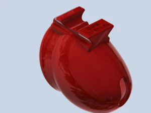 khd q4he tubo di castit&agrave; lunghezza 065mm circonferenza 100mm Modello di stampa 3D