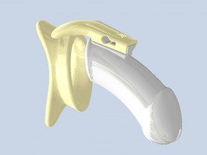 khd q4he chastity tube length 110mm circumference 080mm 3D प्रिंट मॉडल