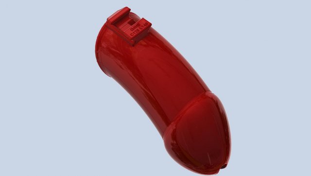 khd q4he chastity tube length 140mm circumference 125mm 3D-printmodel .c4d .max .obj .3ds .fbx .stl .blend