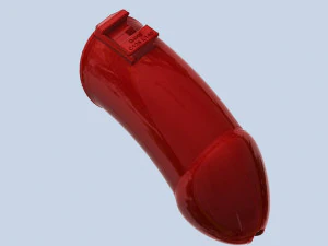 khd q4he tubo di castit&agrave; lunghezza 140 mm circonferenza 125 mm Modello di stampa 3D