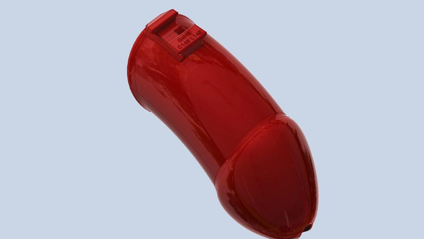 khd q4he chastity tube length 140mm circumference 140mm 3D Print Model .c4d .max .obj .3ds .fbx .stl .blend 