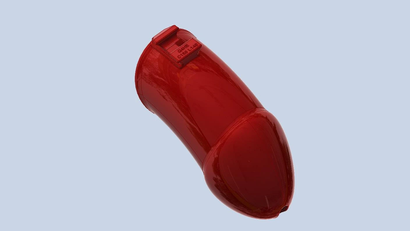 khd q4he chastity tube length 140mm circumference 150mm 3D Print Model .c4d .max .obj .3ds .fbx .stl .blend 