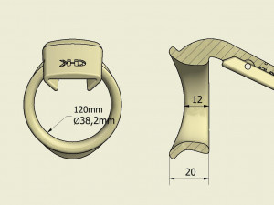 khd q4he chastity ring 38mm 3D Baskı Modeli