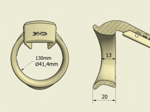 khd q4he chastity ring 42mm Modello di stampa 3D