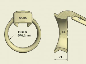 khd q4he chastity ring 46mm 3D Print Model