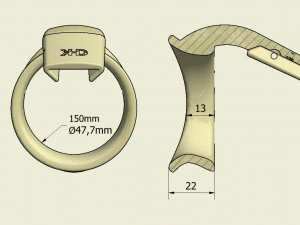 khd q4he chastity ring 48mm 3D Print Model