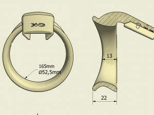 khd q4he chastity ring 53mm Modelo de Impressão 3D