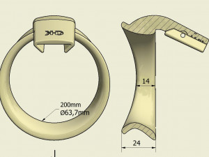 khd q4he chastity ring 64mm 3D प्रिंट मॉडल