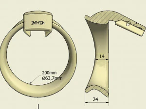 khd q4he chastity ring 64mm 3D Print Model