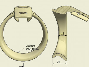 khd q4he chastity ring 67mm 3D Print Model