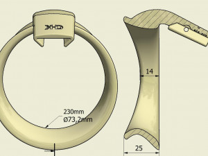 khd q4he chastity ring 73mm Modello di stampa 3D