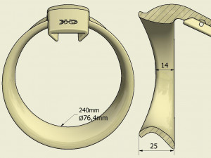 khd q4he chastity ring 76mm Model Cetak 3D