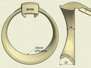 khd q4he chastity ring 80mm 3D 打印模型