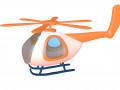 Cartoon helicopter 3D Model