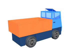 Cartoon truck 3D Model