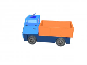 Cartoon truck 3D Model