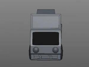 Cartoon truck 3D Model