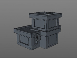 artoon garage 3D 모델